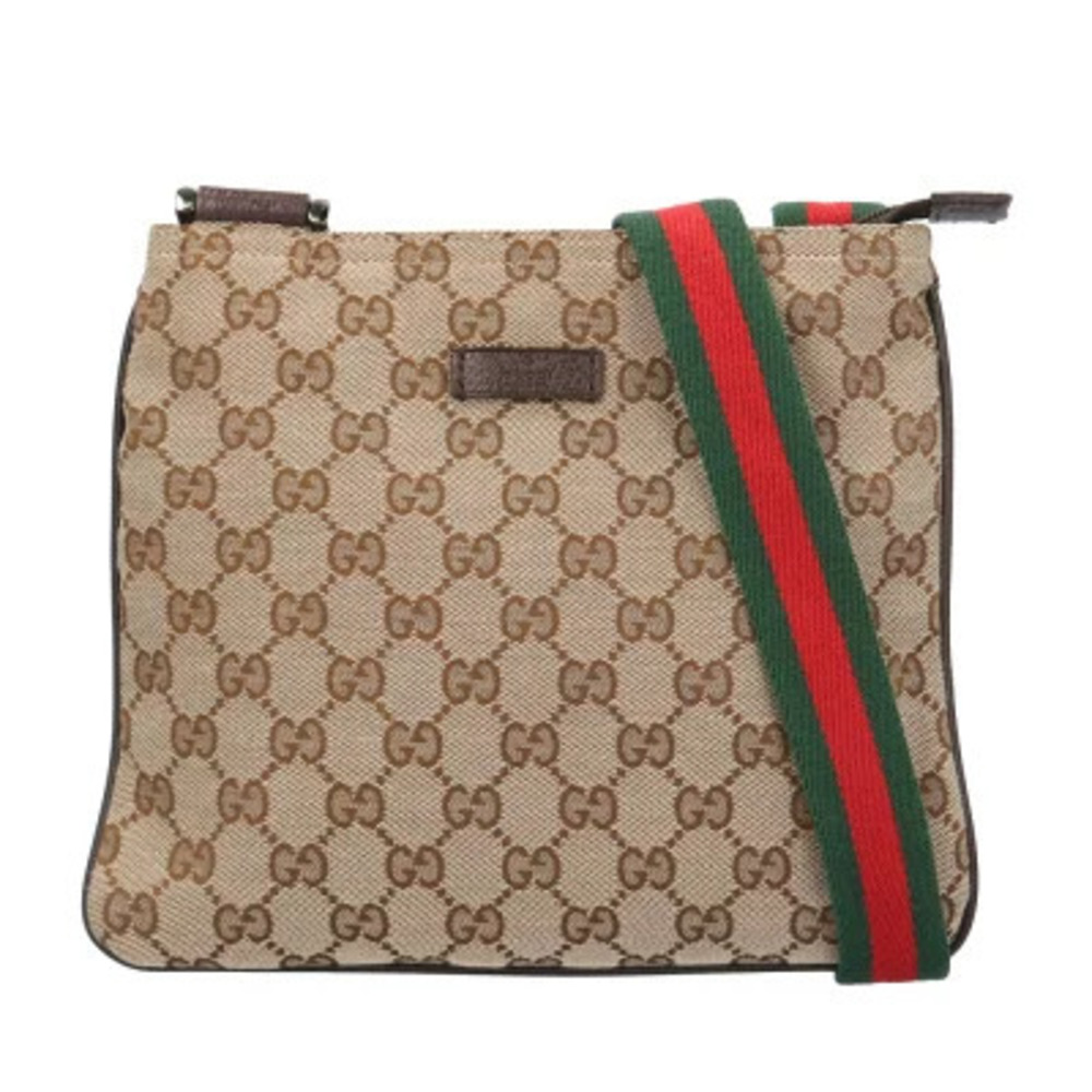 Gucci Sherry Shoulder Bag GG Canvas Beige